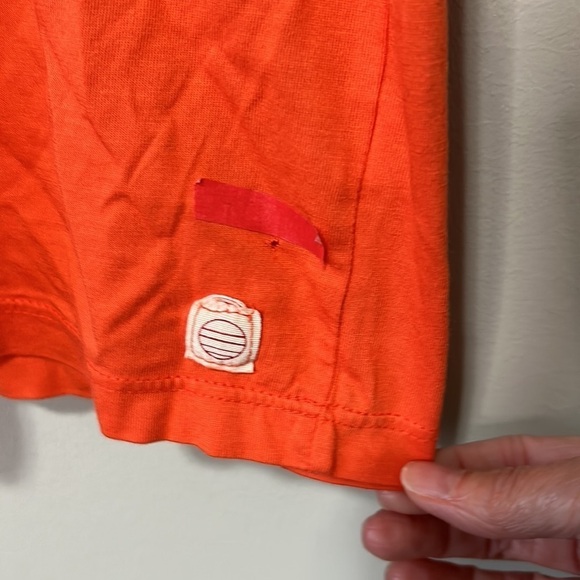 Marine Layer Men's Short Sleeve Pullover T-Shirt Orange Supima Cotton Size M NEW - Picture 7 of 7